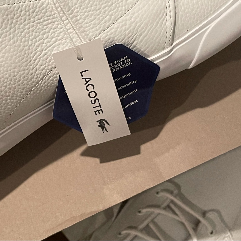 Men’s Lacoste Bayliss White Shoes - Picture 6 of 6